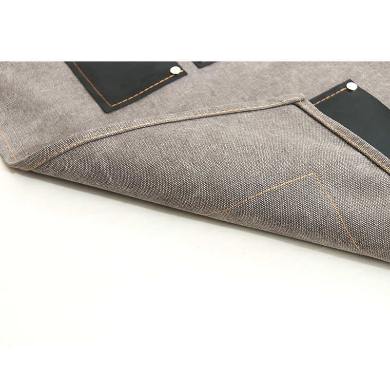 围裙帆布奶茶店发型师定制印字logo男女美发中餐厅咖啡师工作围裙 - 图2