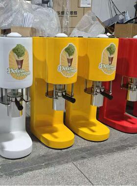 意大利面条冰550淇淋机商用摆Gelato台式备冰激凌蒙面条摊机设布