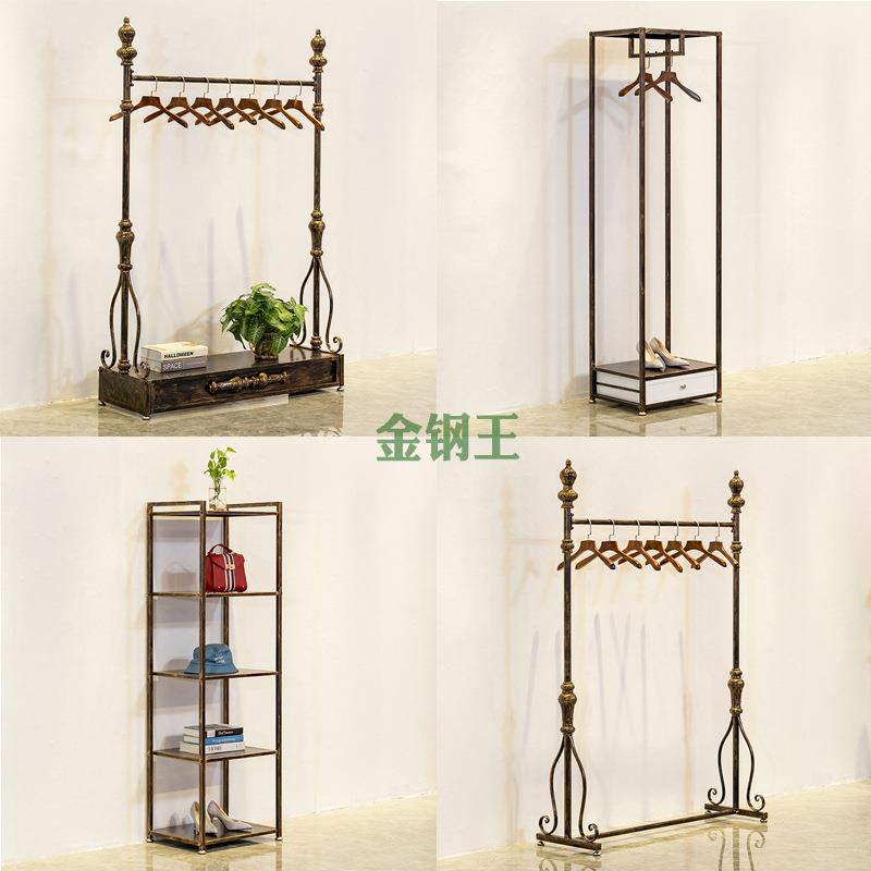 衣帽店架地式卧落室挂龙衣服架子门架家用装饰柜服装货SKX架展示 - 图3