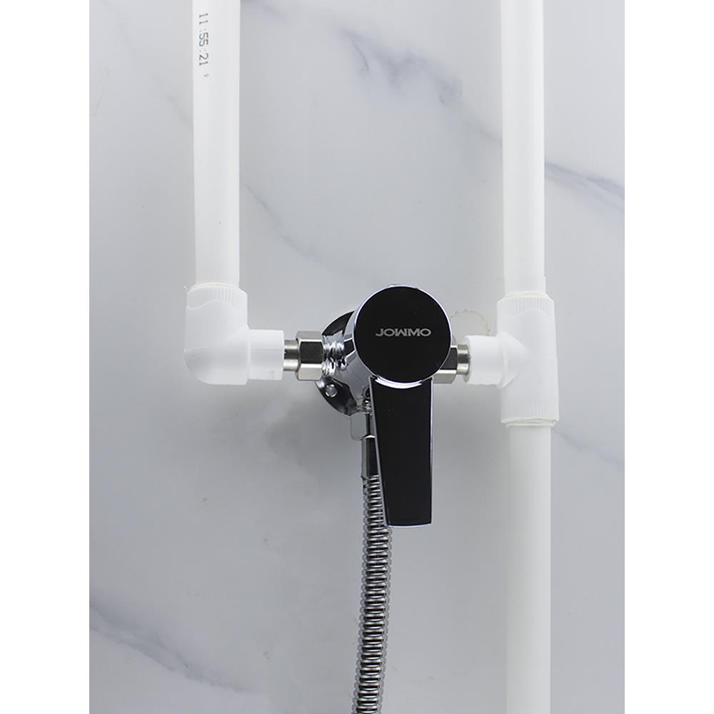 All Copper Exposed Shower Faucet Household Rain Hot and Cold Water Switch Electric Water Heater Solar Universal Mixing Valve