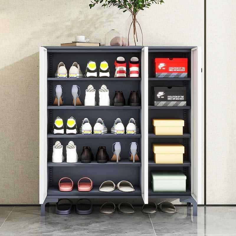 鞋柜家用放门口楼道外入户走廊室外过道电梯口钢制家庭鞋子收纳柜,淘宝优惠券,粉丝福利购,淘宝优惠卷