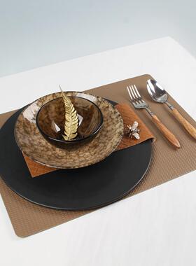 宋氏餐美贝壳筷子学中古风装饰品餐盘装摆餐桌软样板房售件楼处高