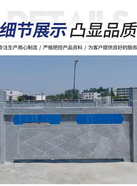 花岗岩石栏杆厂家公园桥边大理石护栏定制户外雕刻河道雕花石栏杆