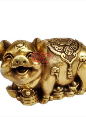 纯铜猪摆件工艺品大号招财猪 家居装饰品客厅摆设礼品铜猪
