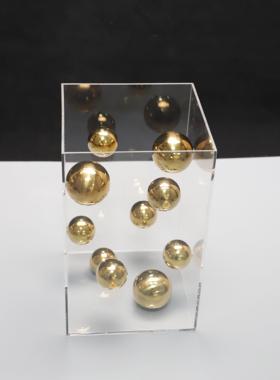 简068约欧式饰轻奢压力罩子球摆件客样厅电视柜克品屋展示中心样