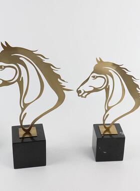 创意摆件家居饰品马摆件电视柜装饰现代客厅家用玄关办公室摆设
