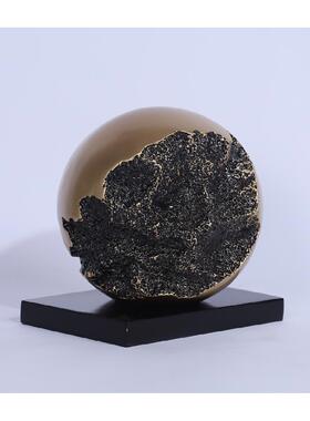 北欧创意彷铜繁星雕塑摆件现代家居客厅玄关桌面抽象艺术地球仪