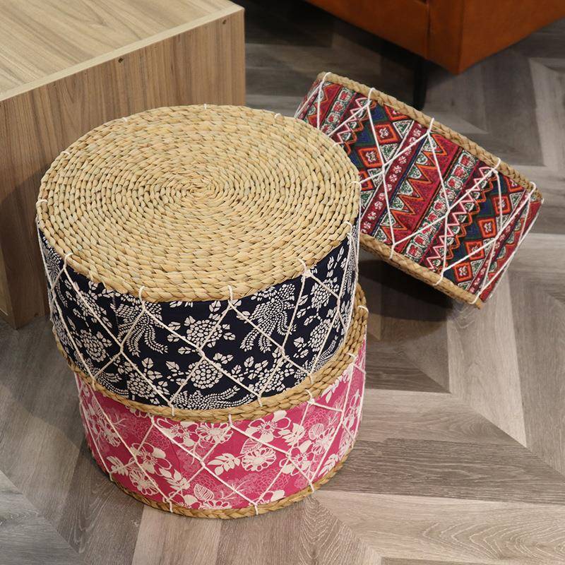 Straw mat thickened futon tatami seat pier floor pier mat woven cushion floor mat living room bay window home