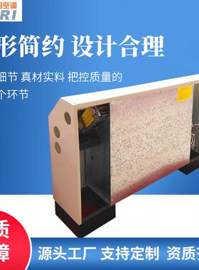 厂家直售风机盘管卧式暗装空调末端冷暖两用卧式暗装风机盘管