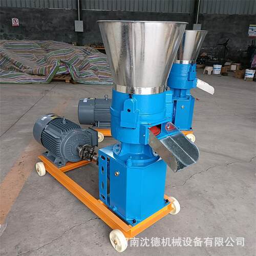 饲料颗粒机鸡鸭鹅鱼兔牛羊猪养殖设备平模养殖狗粮鱼饲料制粒机 - 图0