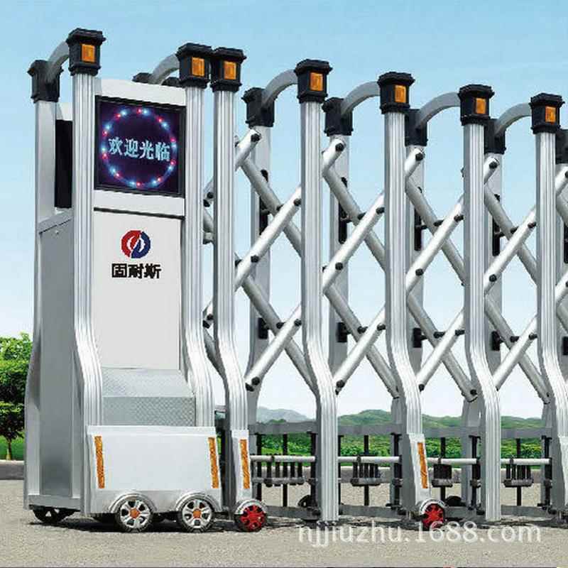 兴化自动门厂家九鼎电动伸缩门庭院别墅自动铝合金推拉遥控 - 图2