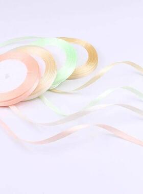25Yards 6mm Silk Satin Ribbons for Crafts Bow Handmade Gift