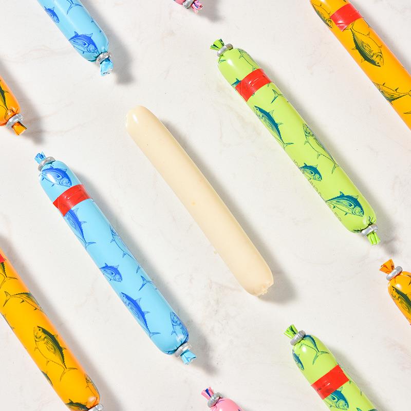 法思觅语金枪鱼肠原味海苔味迷你肠休闲零食解馋即食鱼肉香肠桶装