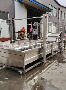 全动电加热鱼141解冻自机鱿带提升式冻品流解冻水线冻鸡爪解冻流
