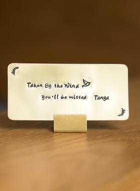 手工定制黄铜桌面小摆件装饰品创意生日礼物高级感小众文创礼品