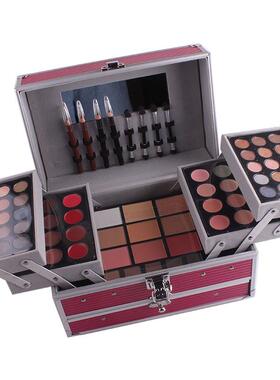 MISS ROSEprofessional makeup palette 3 layers cosmetic box。