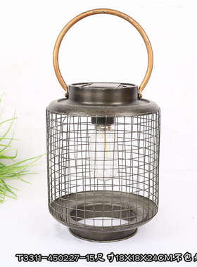 美式乡村复古做旧铁艺烛台杂货动物摆件家居民宿客厅玄关装饰道具