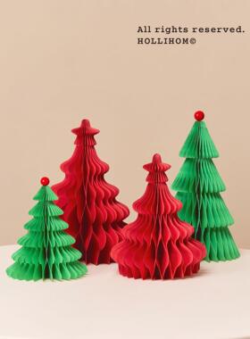 逅里Hollihom 小福星 红色高级新年装饰 春节布置 红发财树小摆件