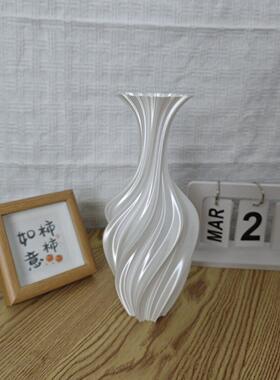 溥畔年 覆古风ins轻奢花瓶3D花瓶艺术花瓶3D打印桌面花瓶摆件法式