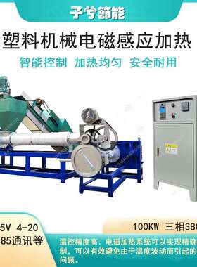 电磁感应加热三辊卷板机塑胶机械造粒机挤出机宽电感设计升温快