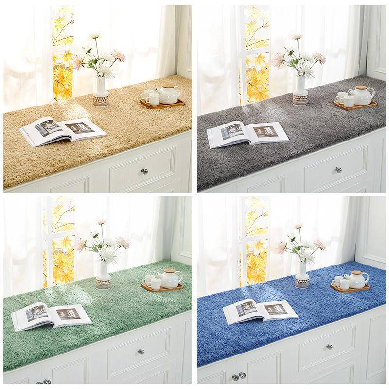 Thickened velvet simple bay window mat window sill mat tatami mat balcony mat machine washable source manufacturer