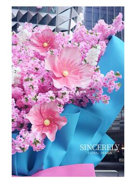 巨型花篮摆件网红打卡活动节日景区道具拍照商场布置店铺橱窗装饰