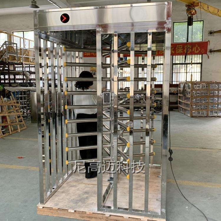 Station exit gate full-height evacuation door forward and reverse rotation attendance gate anti-trailing stainless steel turnstile