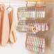 Multi-clip children's clothes hanger household wardrobe storage artifact baby saliva towel clothes hanger