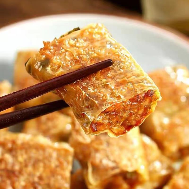 喜粮晨超薄豆腐皮干货头层手工蝉翼油皮条手撕嫩豆皮商用豆制