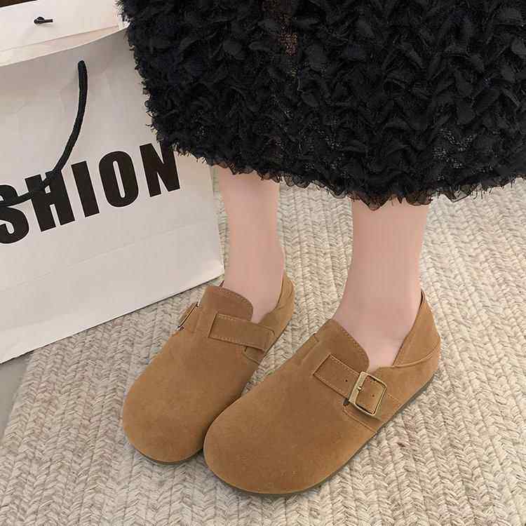 春秋勃肯鞋女平底单鞋2026新款豆豆鞋软底懒人一脚蹬女鞋博0125z,淘宝优惠券,粉丝福利购,淘宝优惠卷