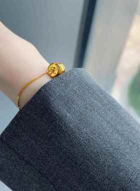 202送4新款法传福金色传福字项古链女轻奢小众设计百搭高级感可礼