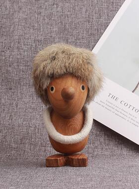 北欧木质维京人木偶摆件洞洞板装饰房间家居桌面车载送男友礼物