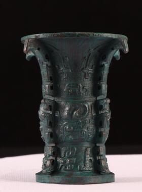 何尊青铜器摆件复古陕西博物馆中国尊樽酒具礼品玄关办公桌仿古