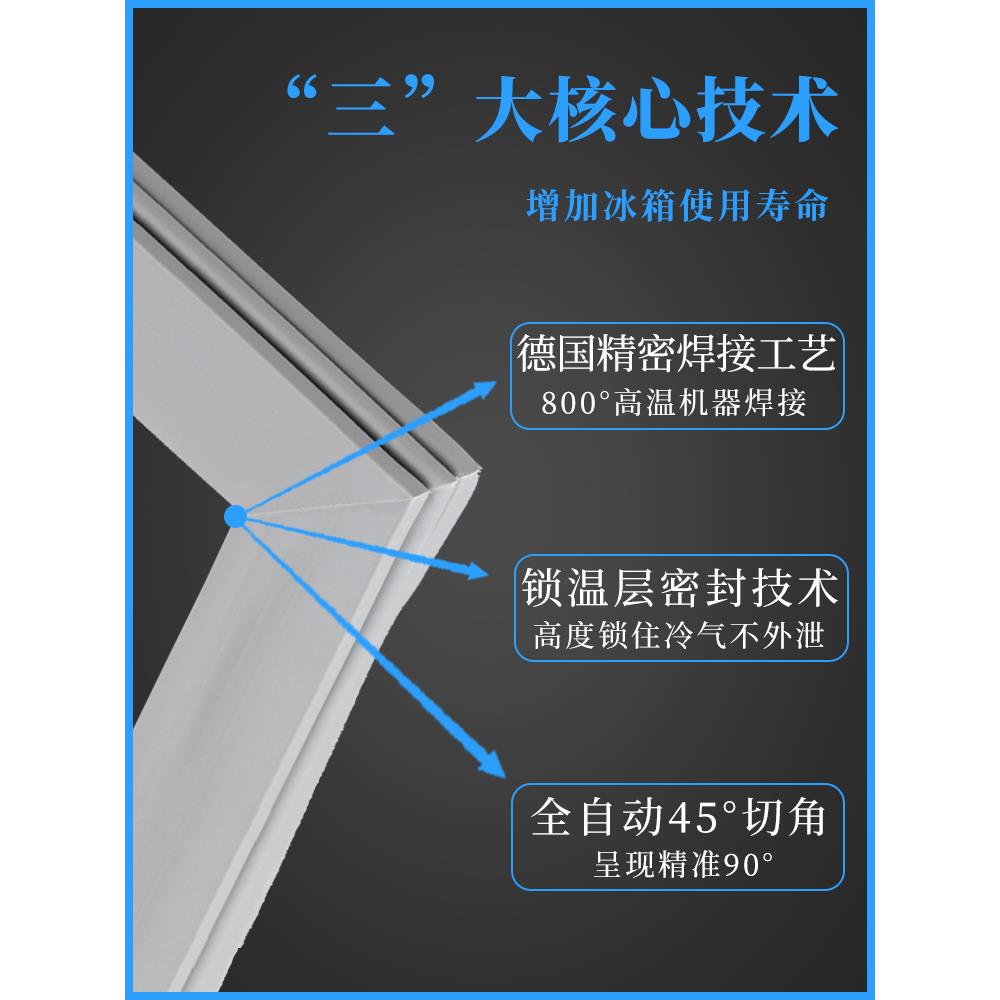 适用海尔冰箱门密封条胶条磁性密封圈原厂万能通用强磁门封条配件 - 图1