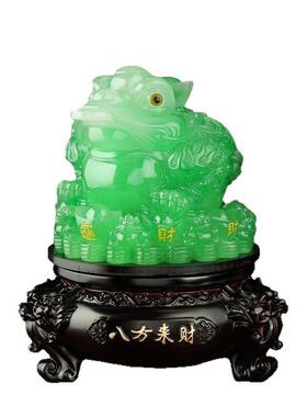 2025新款金蟾摆件客厅家居办公室装饰品八方来财收银台金蝉工艺品