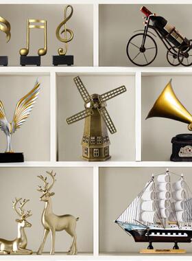 现代轻奢小摆件客厅电视酒柜办公室高档级高端大气简约家居装饰品