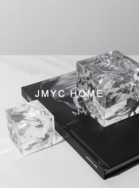 极简轻奢立体魔方摆件样板间书房玄关酒柜电视柜软装饰品高级小众