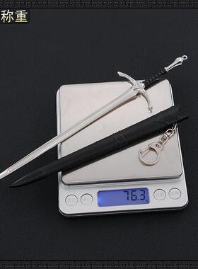 指环王影视周边甘道夫佩剑敌击剑带鞘武器模型工艺品摆件