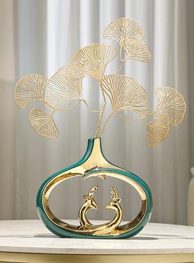 轻奢客厅电视柜花瓶摆件家居酒柜玄关桌面高档装饰品乔迁新居礼品