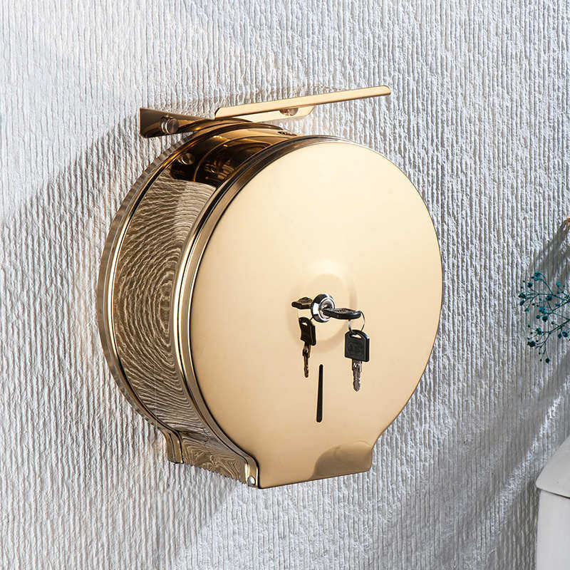 公共厕所新品卷纸浴室不锈钢盒防水大大盘洗手间酒店纸巾架纸卷抽,淘宝优惠券,粉丝福利购,淘宝优惠卷