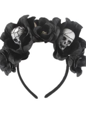 Halloween Headbuckle Skull Party Headband万圣节发箍节日头饰