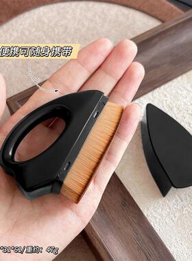 盖黑柄三角粉尘工具刷毛美甲工具