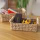 Hand-woven storage basket storage basket porch storage box wooden basket snack mask storage box household basket