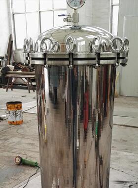 304不锈钢精密保安过滤器 自来水泥沙井水净水过滤工业前置过滤器