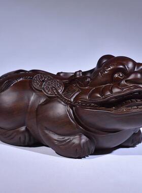 乌木雕花皮绣饰品，一副家居客厅入口店装饰工艺品，开启新家礼品