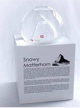 浪漫阿尔卑斯山雪球水晶球 瑞士马特洪峰雪花摆件创意礼品教师节