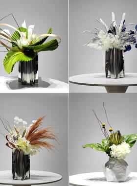 仿真花艺绿植售楼茶板处样房酒BD101011店现代奢几高端餐桌花洗漱