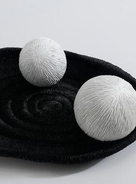 现简软极简托极GD-H224摆件装样板房间客厅盘茶几代白色收纳桌面