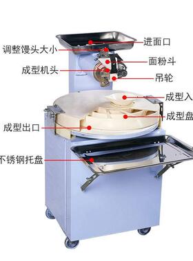猎鹰面团切割自动馒头机家用滚圆机商用圆盘式分割机成型机圆馒头