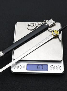 巫师3影视周边狂猎魔人剑22CM带鞘全金属锌合金工艺品摆件玩具